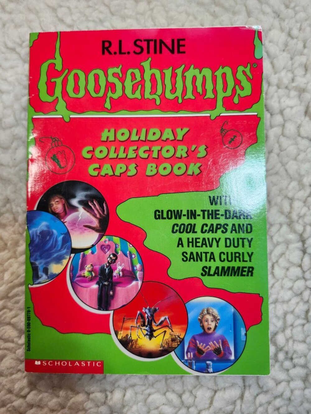 R.L. Stine Goosebumps Holiday Collectors Caps Book Paperback 1995 Scholastic
